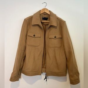 ASOS Mens Wool Blend Bomber Spring Lightweight Coat Jacket